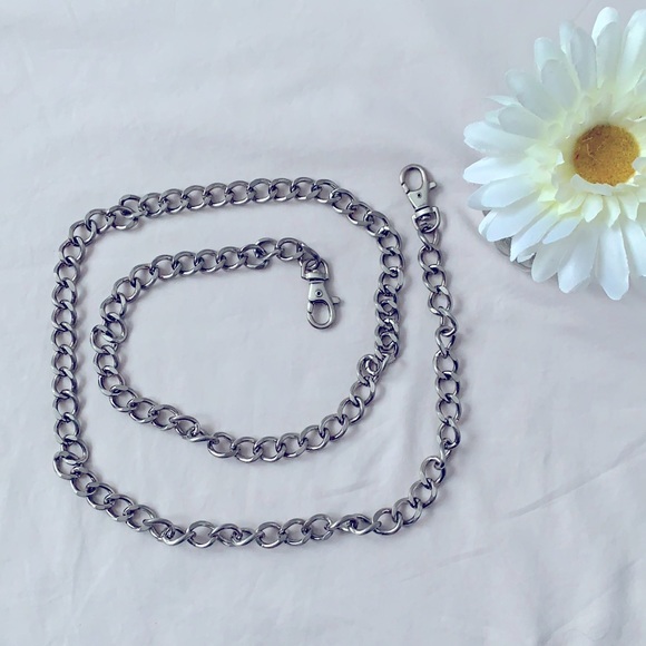 Silver metal chain, 45” long, for purses/bags/jeans - Picture 1 of 2